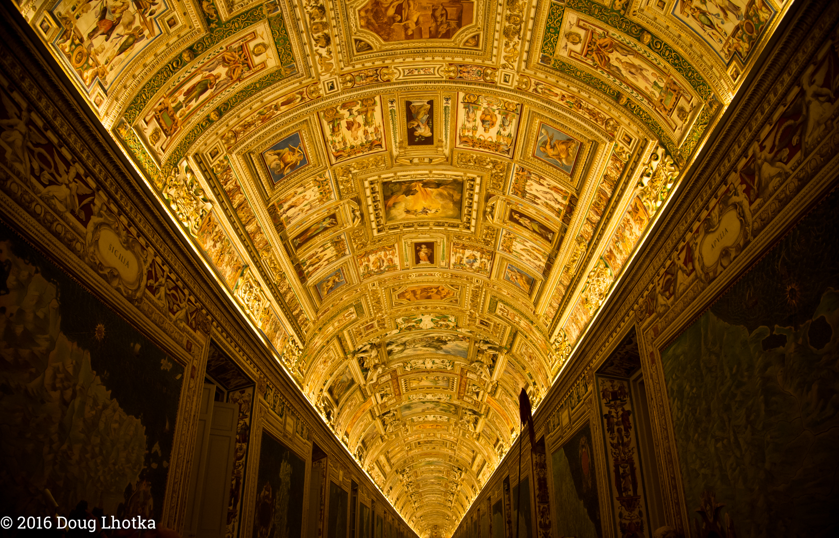 Friday Photo - Vatican Gallery at Night